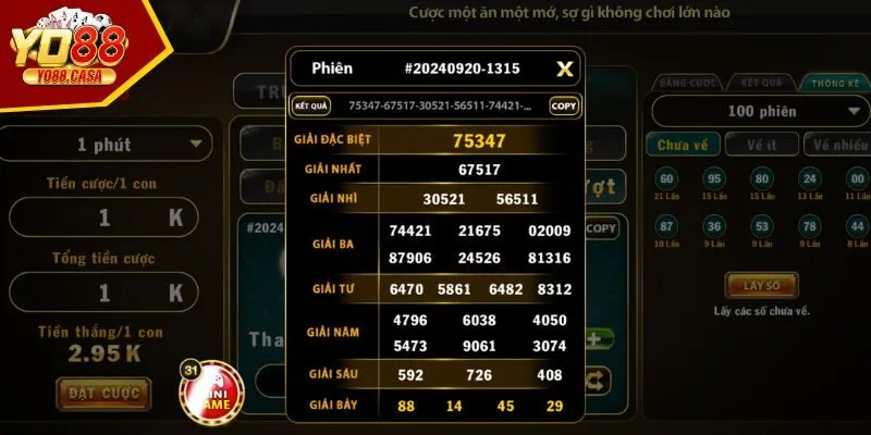 Hướng dẫn cách dự thưởng số may mắn tại Lô Đề Yo88